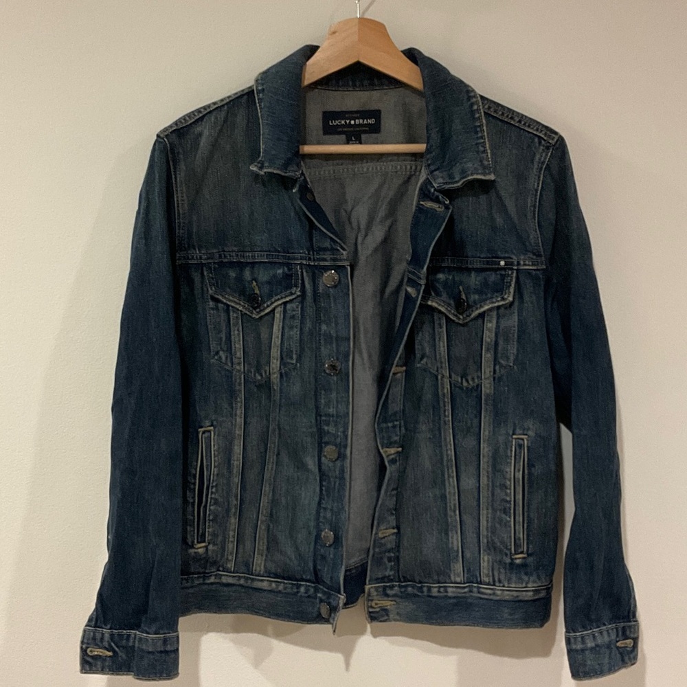 Lucky Brand Women’s Dark Blue Denim Jacket